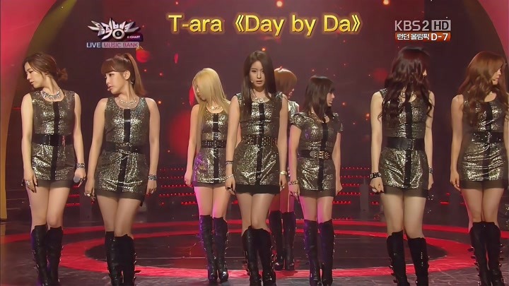 超人气组合皇冠团T-ara《Day By Day》震撼现场，混剪1080P60帧！