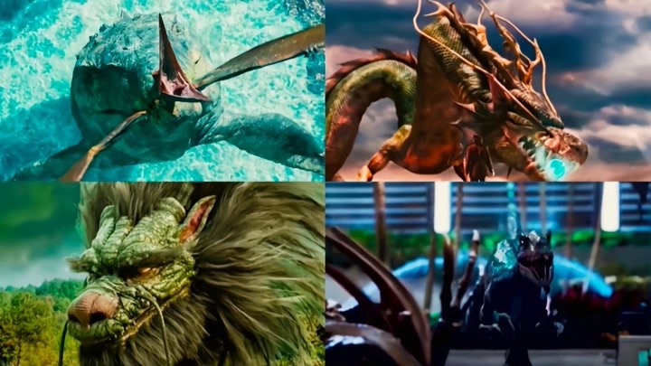 这四个不同版本的龙，你觉得哪个最强，沧龙简直太霸气了