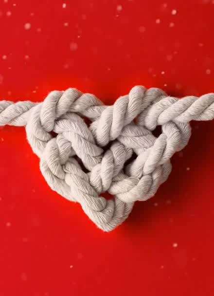 用绳子打结做出的心型 知道是什么意思吗?