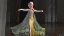 冰雪奇缘，冰雪女王5种颜色魔法演绎《let it go》