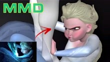 冰雪奇缘2：艾莎收服“水马”片段，原版VS两版MMD版本，特效超棒