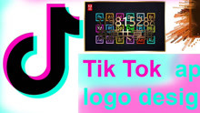 tiktok app logo design in adobe illustrator cc