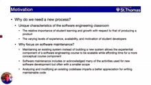 A software maintenance-focused process and supporting ...