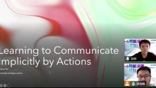 智能决策论坛 | 田政：Learning to Communicate Implicity by Actions