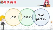 英语总的三个“加入”join、join in、take part in，怎样区分？