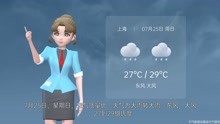 上海市2021年7月24日天气预报