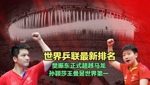 世界乒联最新排名，樊振东正式超越马龙，孙颖莎王曼昱世界第一