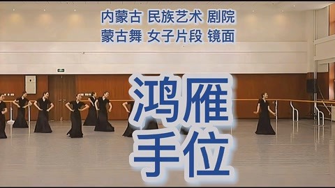 蒙古舞 手位组合 鸿雁 内蒙古民族艺术剧院