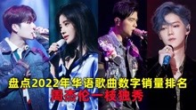 [图]盘点2022年华语歌曲数字唱片销量排名，惨不忍睹，周杰伦一枝独秀