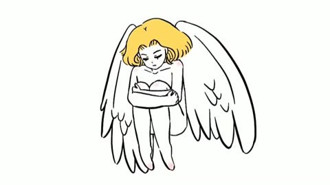 折翼的天使 卡通图片
