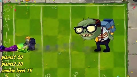 pvz2:雙植物配合pk大頭巨人殭屍,哪組能贏?