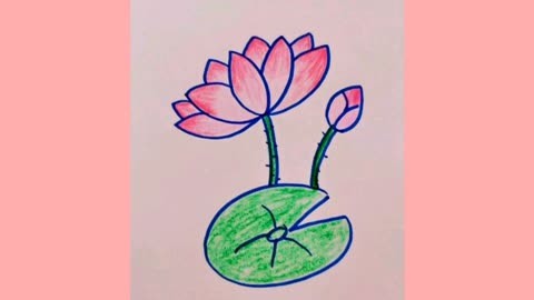 莲花怎么画才最简单图片