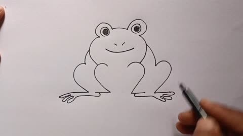 青蛙一步一步怎么画图片