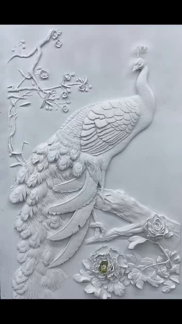 浮雕画  浮雕壁画  壁画师羽哥